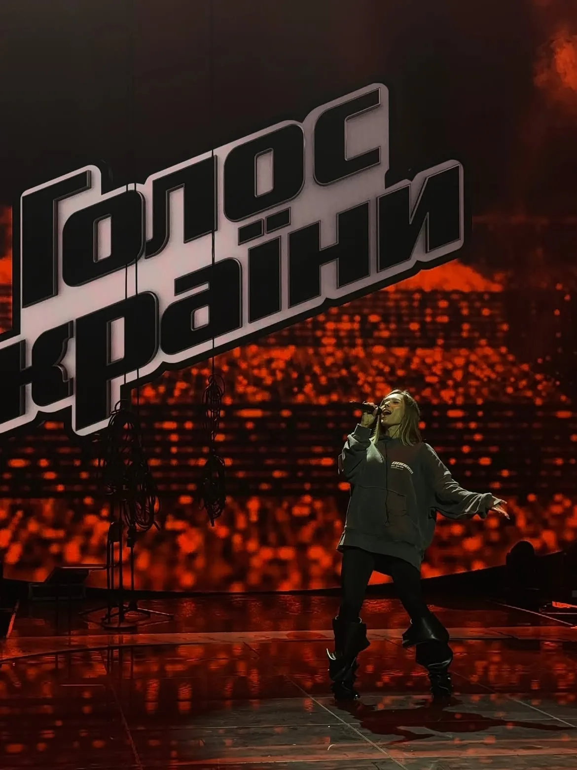Олена під час репетиції