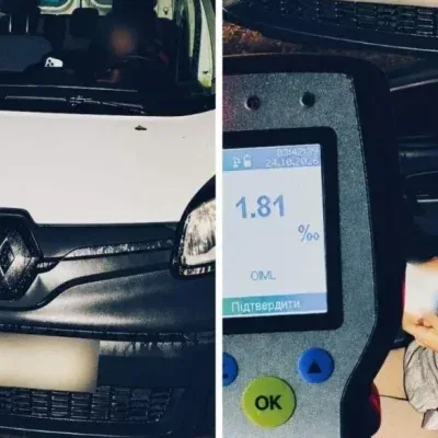 П’яна за кермом у Вінниці в комендантську годину: 28-річна водійка видихнула 1,81 проміле