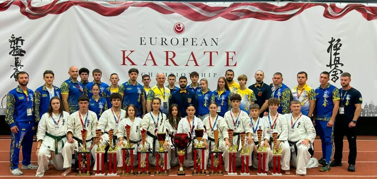 Каратисти з Львівщини здобули 14 нагород на чемпіонаті Європи в Латвії