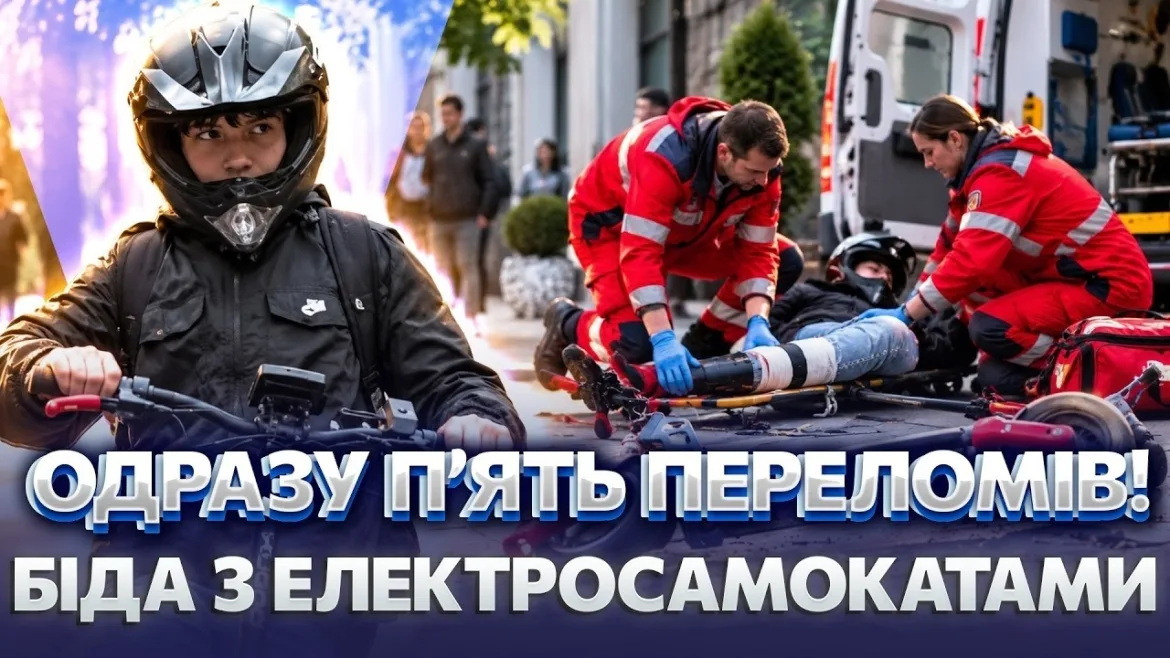 Embedded thumbnail for Майже 5 тис. дітей травмувалися на електросамокатах: що кажуть лікарі Вінницької обласної дитячої лікарні