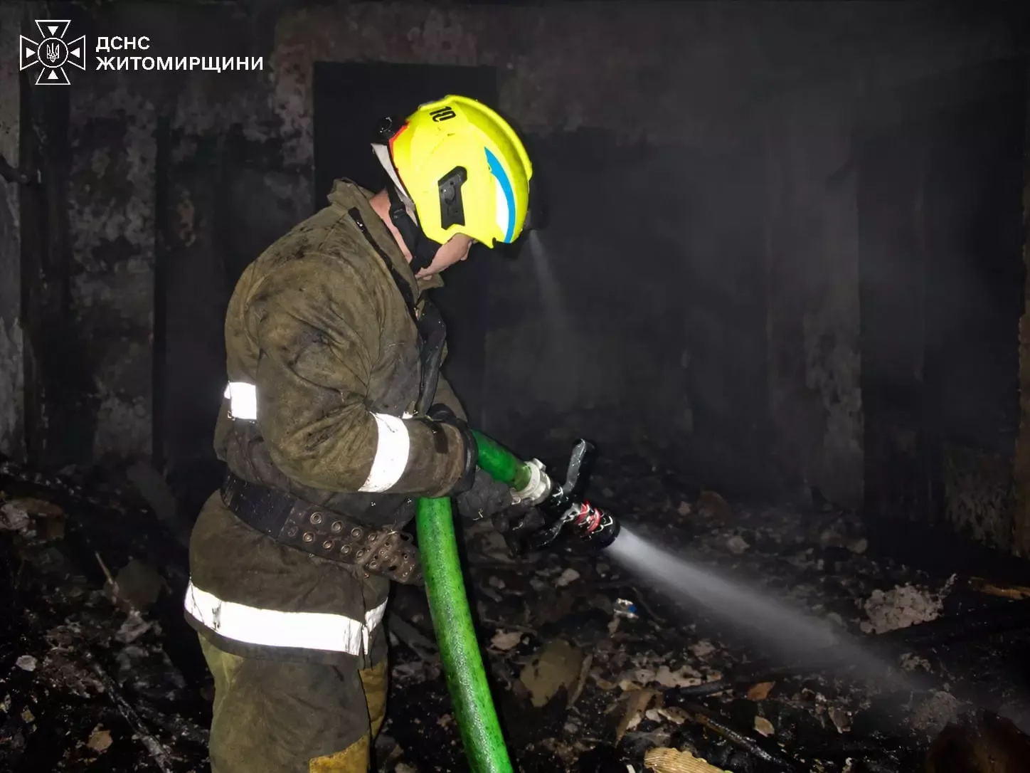 Ліквідація пожежі рятувальниками ДСНС