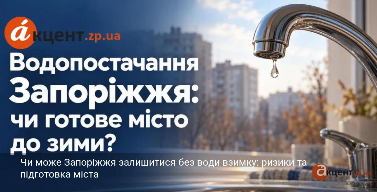 Чи може Запоріжжя залишитися без води взимку: ризики та підготовка міста