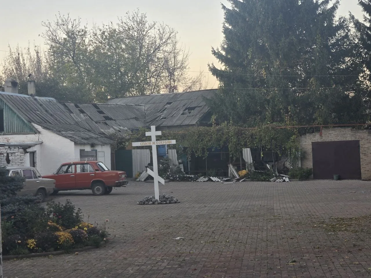 Руйнування Покровського храму у Краматорську після російського удару 25 жовтня
