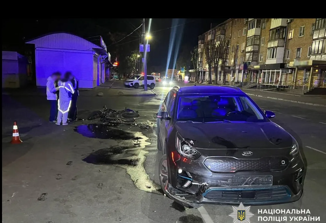 В Умані сталася ДТП: водія двоколісного госпіталізували