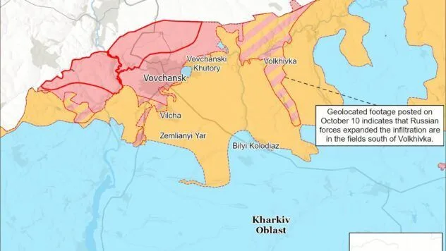 Карта бойових дій в Україні на 11 жовтня 2026