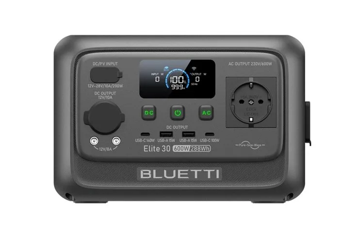 Bluetti Elite 30 V2 разъемы