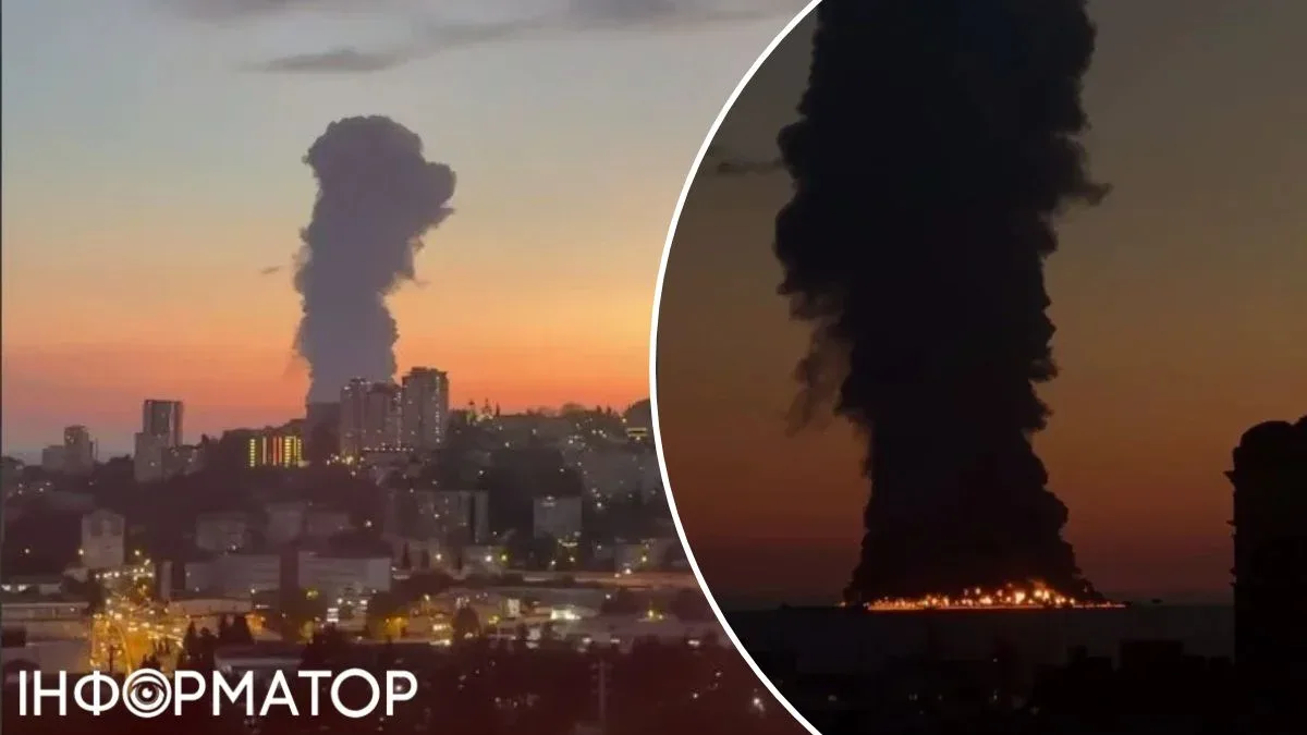 Возле Сочи в море вспыхнул масштабный пожар – вероятно, горит нефтяной танкер