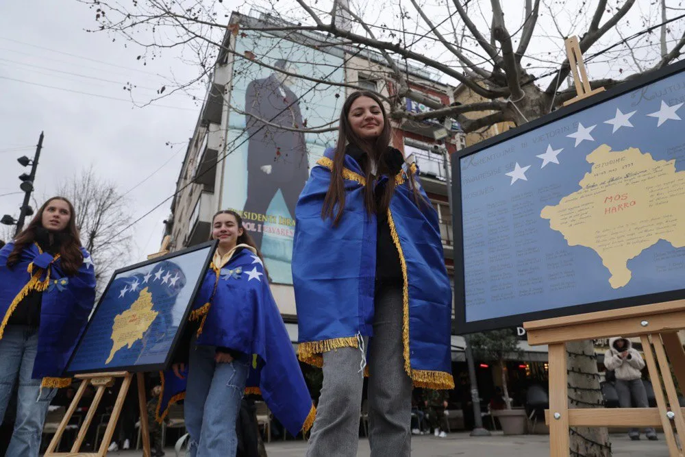 Під час святкування 18-ї річниці незалежності країни в Приштині, Косово, 17 лютого 2026 року