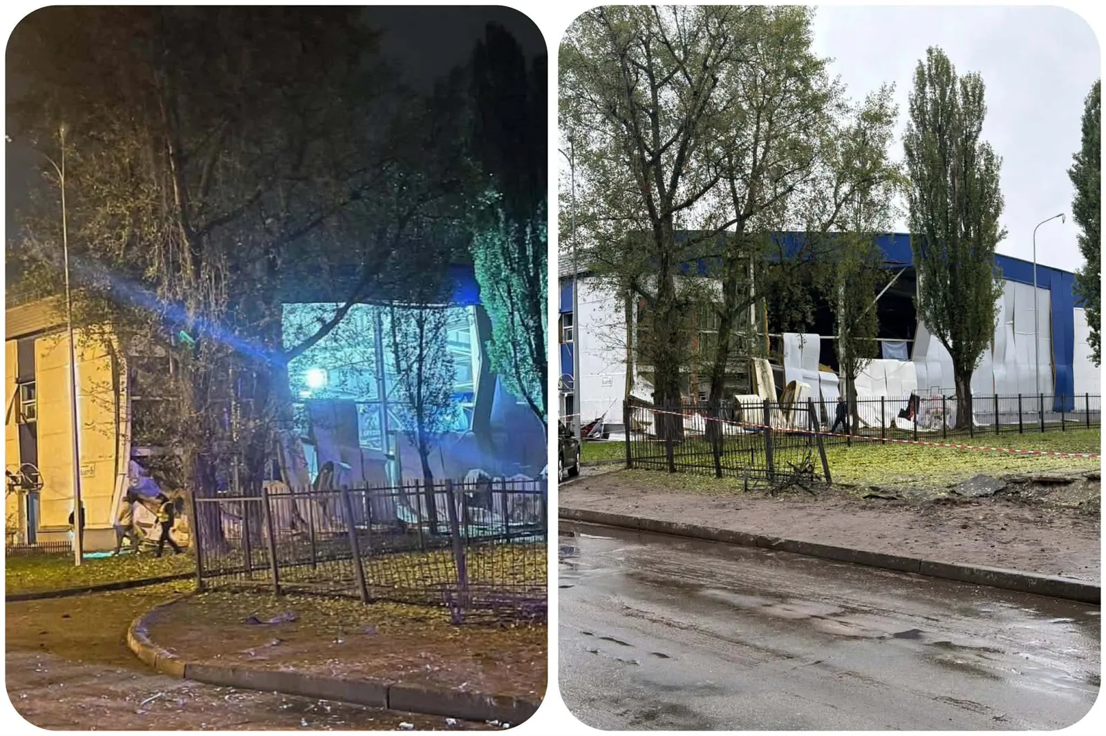 Внаслідок нічної російської ракетної атаки зазнала пошкоджень льодова арена «Шалетт»