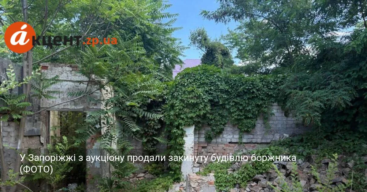 У Запоріжжі з аукціону продали закинуту будівлю боржника (ФОТО)