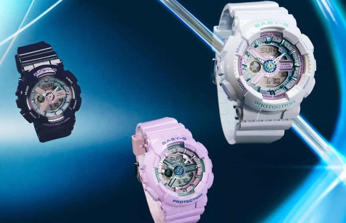 Casio представила часы Baby-G BA-110MC в трех цветах с защитой от ударов и воды