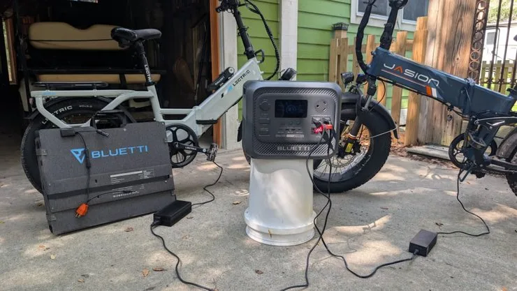 Bluetti Elite 300 и электровелосипед