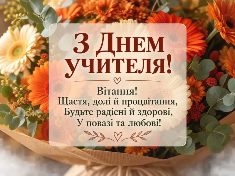 Поздравление с Днем учителя