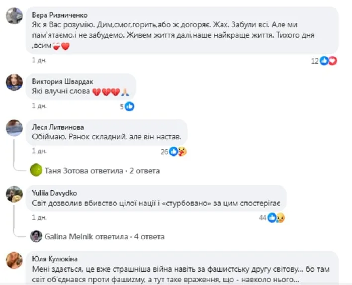 Реакція підписників