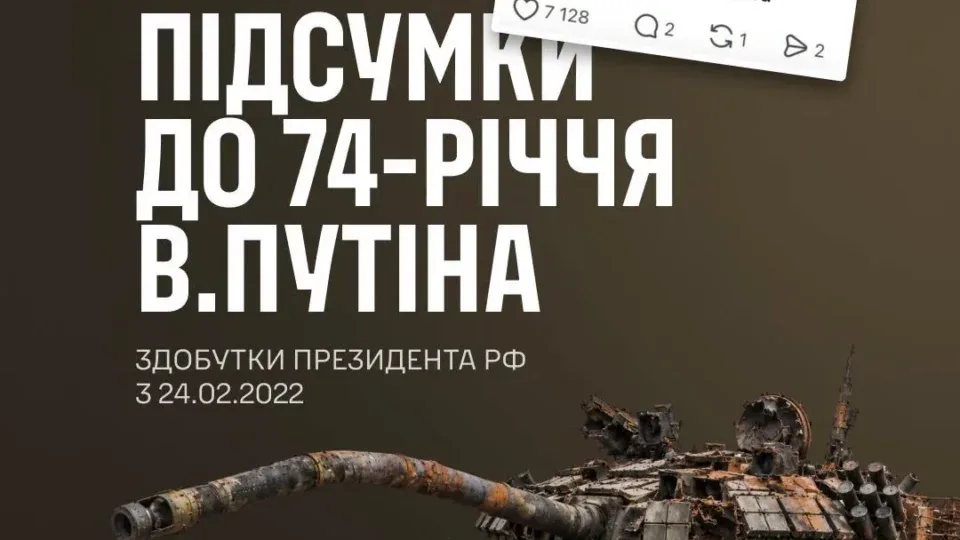 «До 74-річчя путіна»: російська армія втратила вже понад 1,5 мільйона військових 