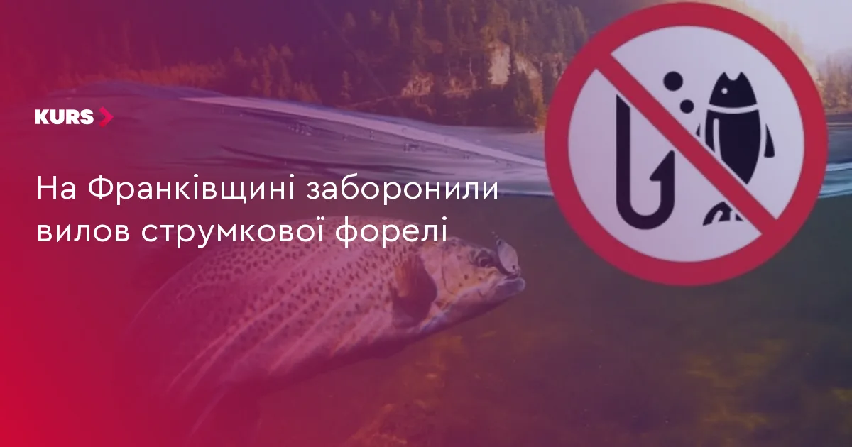 На Франківщині заборонили вилов струмкової форелі