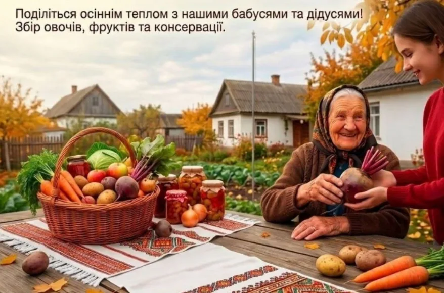 Овочевий кошик турботи: у Кілійській громаді проводиться благодійний збір врожаю для людей похилого віку