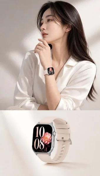 Белые часы Lenovo Watch Fit 3