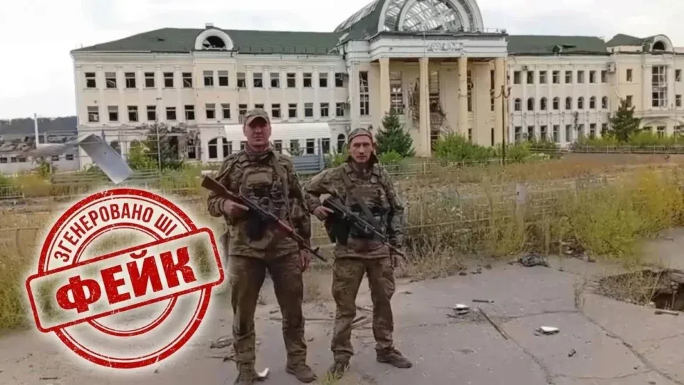 Росіяни «захопили» вокзал у Куп’янську-Вузловому за допомогою ШІ — але забули про реальний стан будівлі 