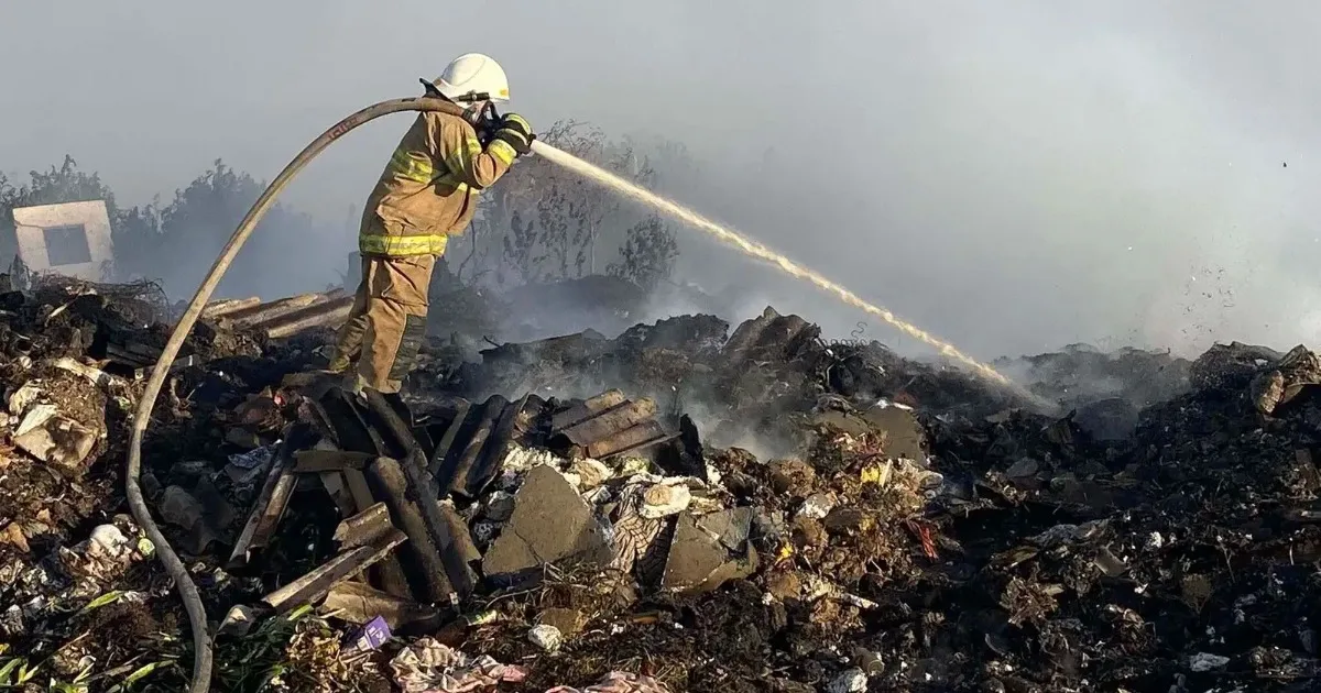 В Ізмаїльському районі горіло сміттєзвалище