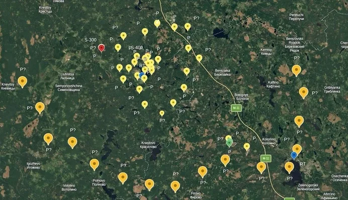 Разом — понад 50: навколо резиденції Путіна з’явилися нові вежі ППО — OSINT