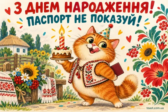 Святковий настрій не потребує перевірки паспорта.
