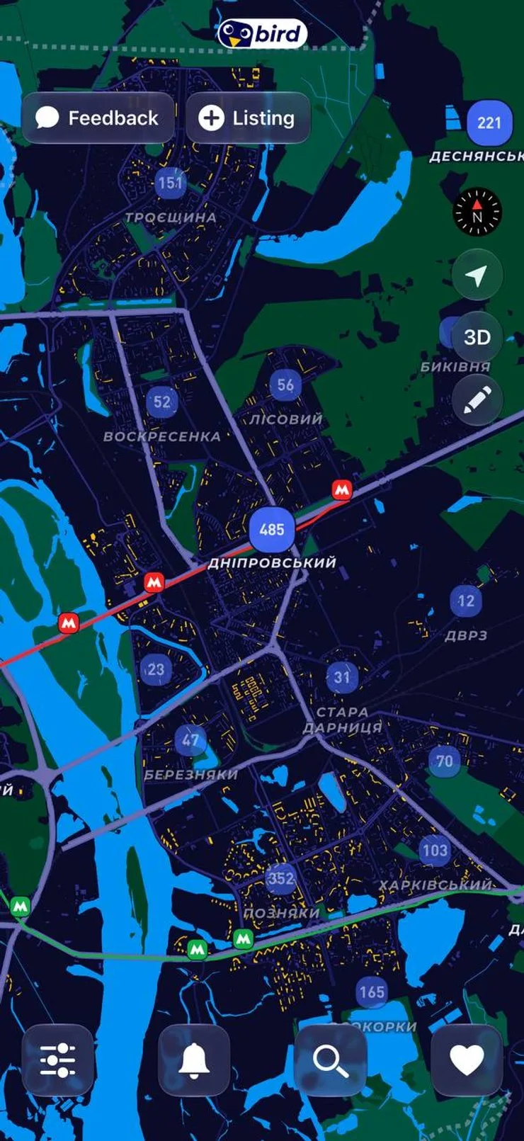 Карта аренды показала, в каких районах Киева жилье освобождается быстрее всего