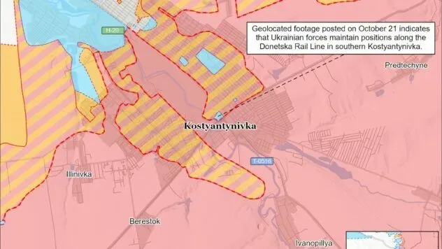 Карта бойових дій в Україні на 23 жовтня 2026