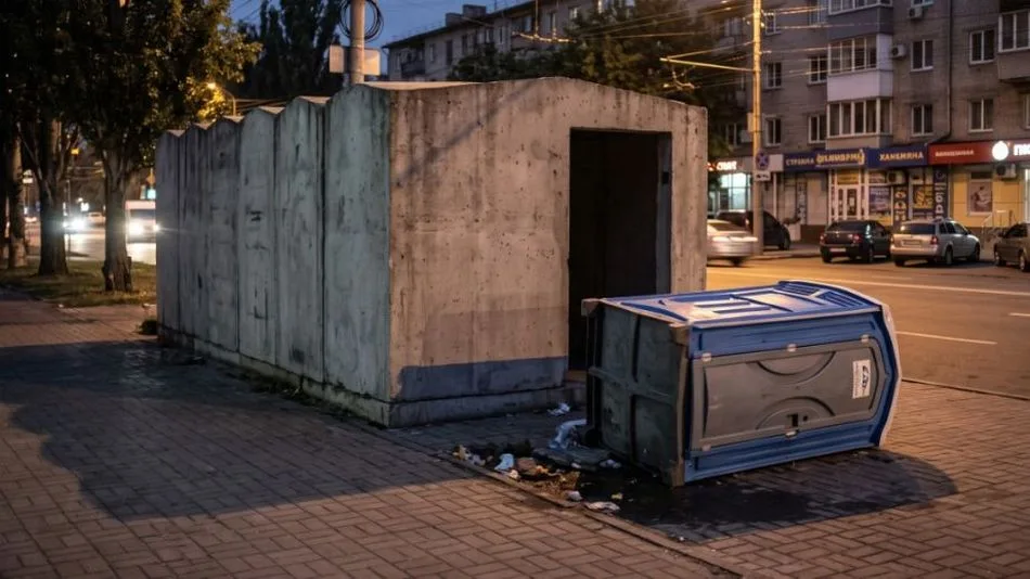 На Дніпропетровщині підлітки перекинули біотуалет біля модульного укриття
