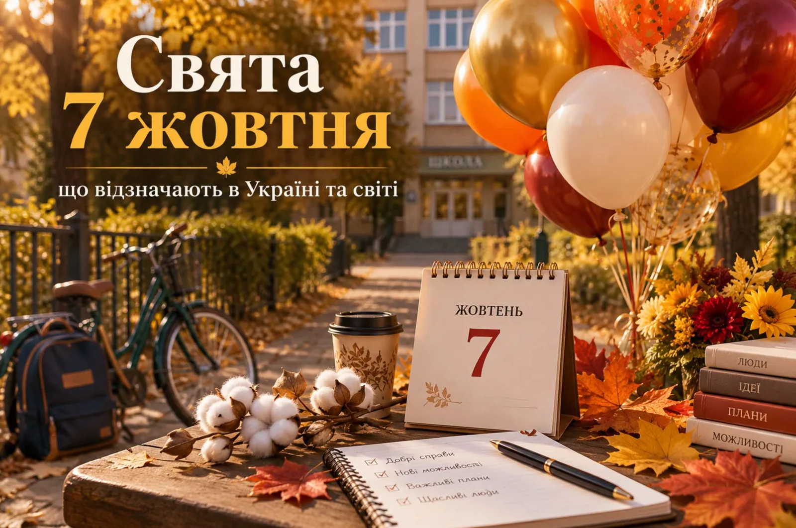 Яке свято 7 жовтня 2026 року: міжнародні дати, іменини та відомі іменинники