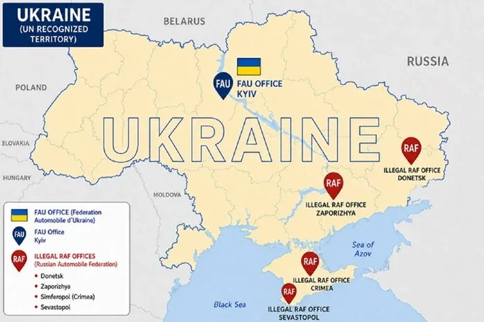 Російська автомобільна федерація веде незаконну діяльність на окупованих територіях України: деталі