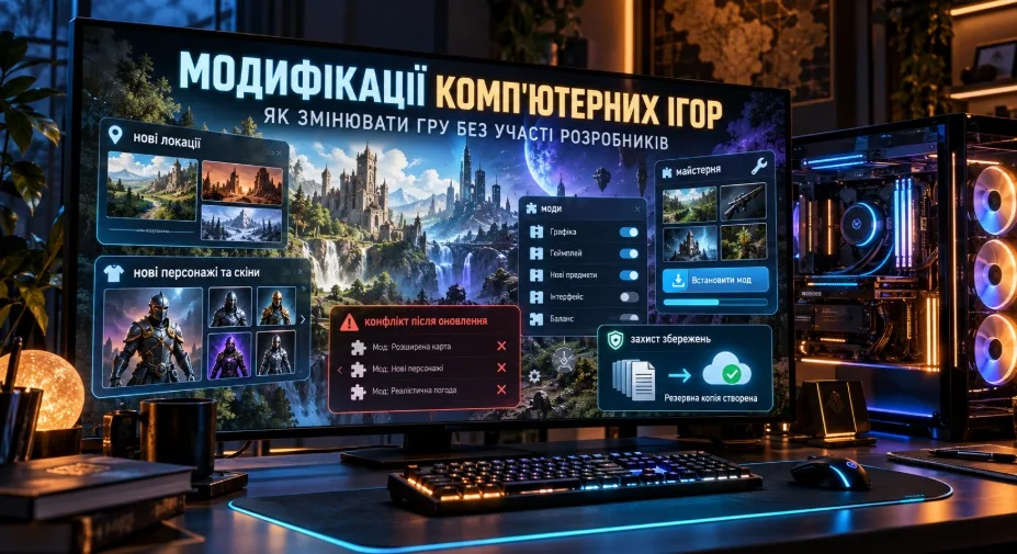 Модификации компьютерных игр и возможность изменять их без участия разработчиков