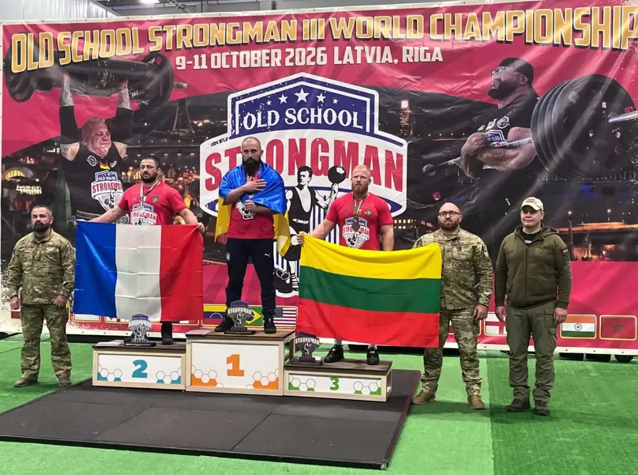 Ветеран з Черкас став чемпіоном світу з військового богатирського багатоборства