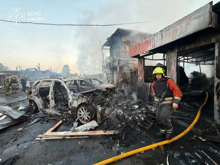 Киев, обстрел 7 октября, последствия