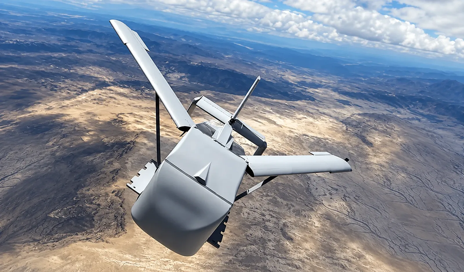 Одноразовий авіаційний вантажний планер Grasshopper. Візуалізація DZYNE Technologies