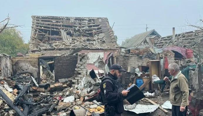 На Кіровоградщині внаслідок атаки РФ пошкоджено дев’ять приватних будинків