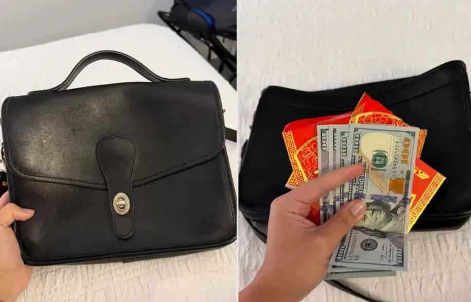Девушка купила старую сумку за $35, но внутри ее ждала неожиданная находка