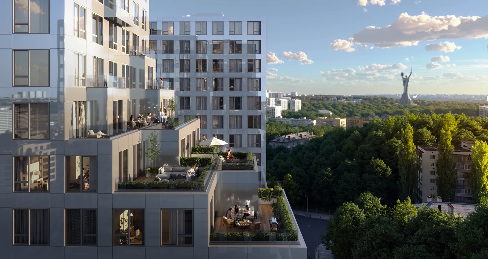 Майже 10 000 м² терас у центрі Києва: яким буде OZON House на Печерську