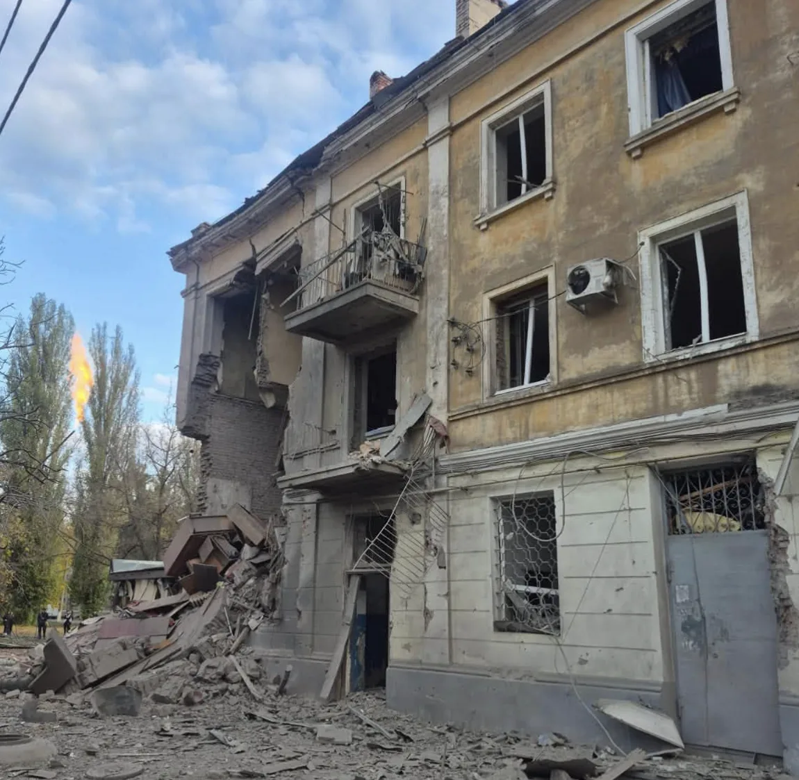 Наслідки обстрілу Слов'янська 23 жовтня 2026 року. Фото: Вадим Лях