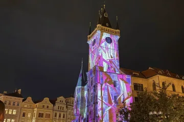 У Празі представили відеопроєкцію української мисткині на фестивалі світлового мистецтва