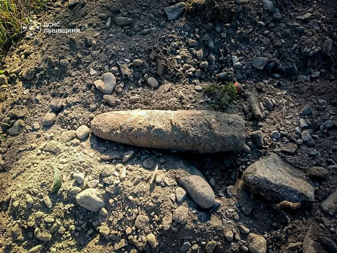 У селі Грабовець на Львівщині знайшли артснаряд часів Другої світової