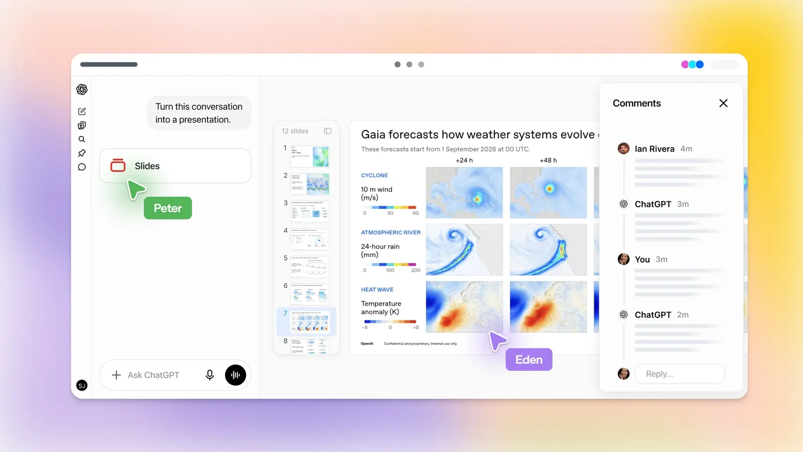 OpenAI додала в ChatGPT нову функцію для створення презентацій