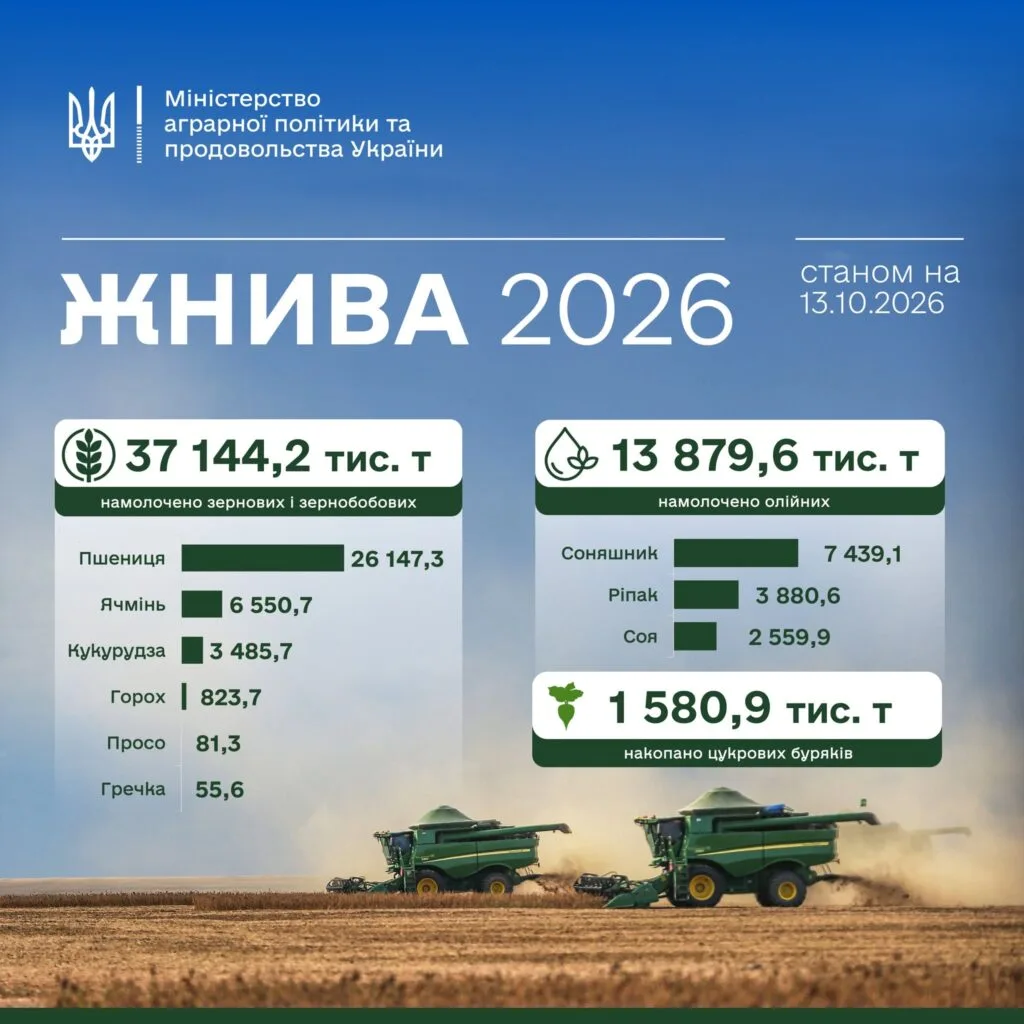 Аграрії зібрали понад 37,1 млн тонн зерна та 13,9 млн тонн олійних культур. Тепер ще б вивезти