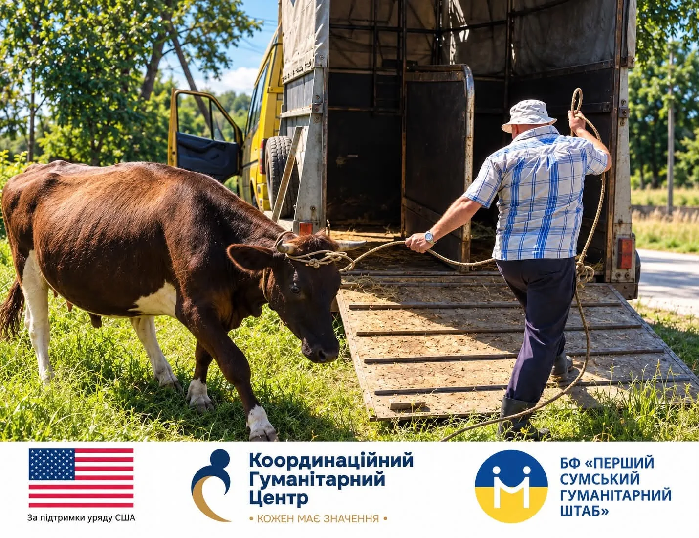 На Сумщині запустили проєкт евакуації жителів прикордоння разом із домашньою худобою