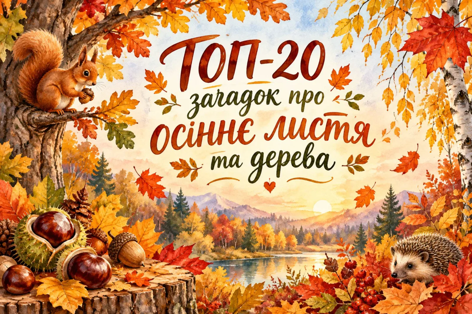 Загадки про осінь для дітей: 20 цікавих завдань про листя та дерева