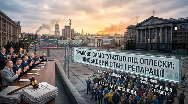 Правове самогубство під оплески: військовий стан і репарації
