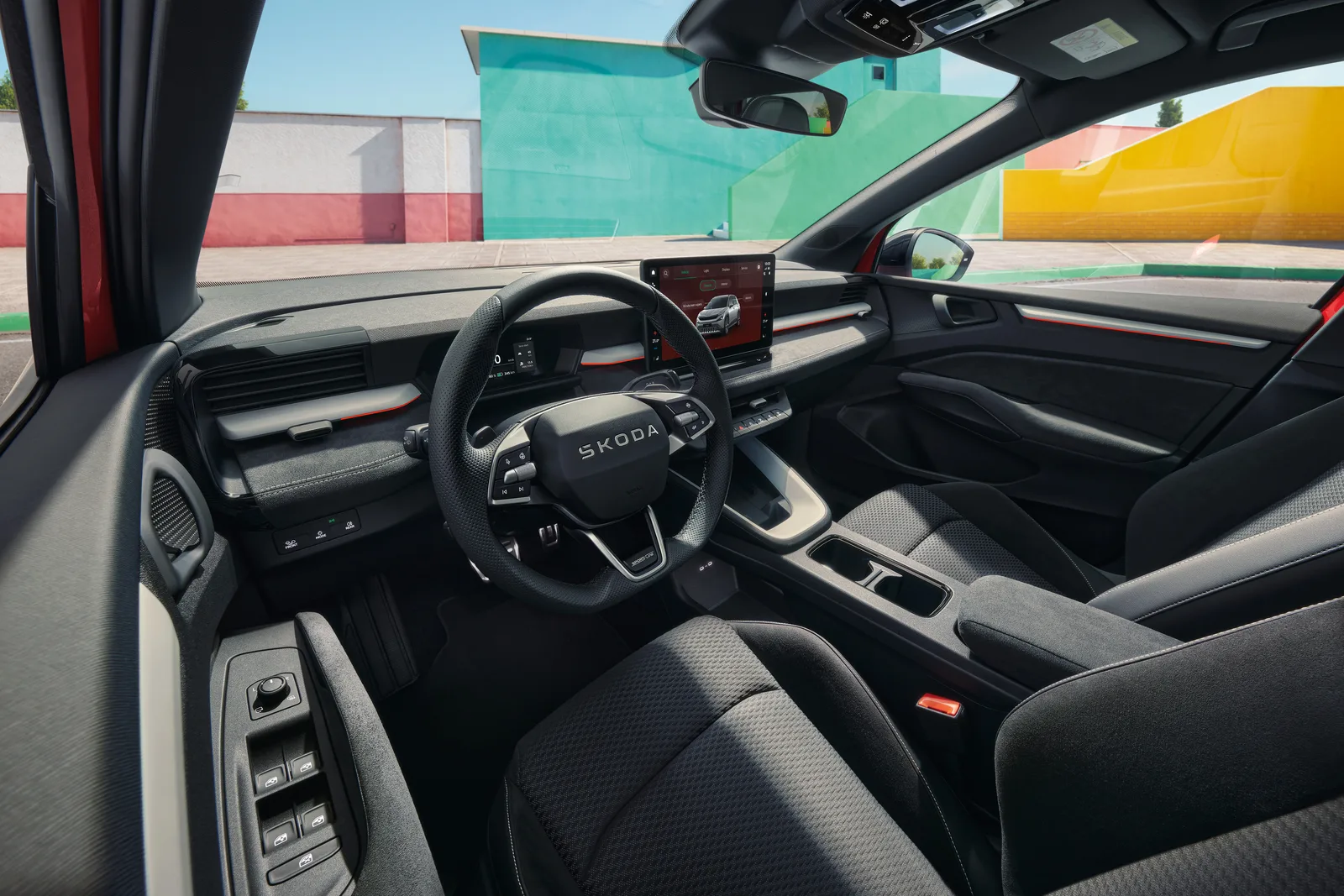 Салон Škoda Epiq Sportline со спортивными креслами