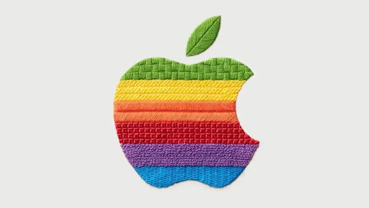Apple повернула веселковий логотип 1977 року: його вишили вручну для нової рекламної кампанії
