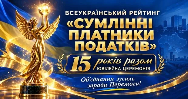 Разом заради Перемоги: ВГО «АППУ» провела 15-ту Ювілейну церемонію нагородження переможців Всеукраїнського Рейтингу «Сумлінні платники податків»