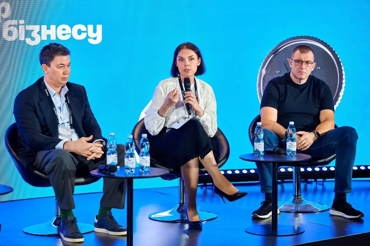 Сергій Бадрітдінов, CEO Intertop Ukraine; Дарія Марчак, заступниця міністра економіки та довкілля; Євген Осипов, СЕО Kernel